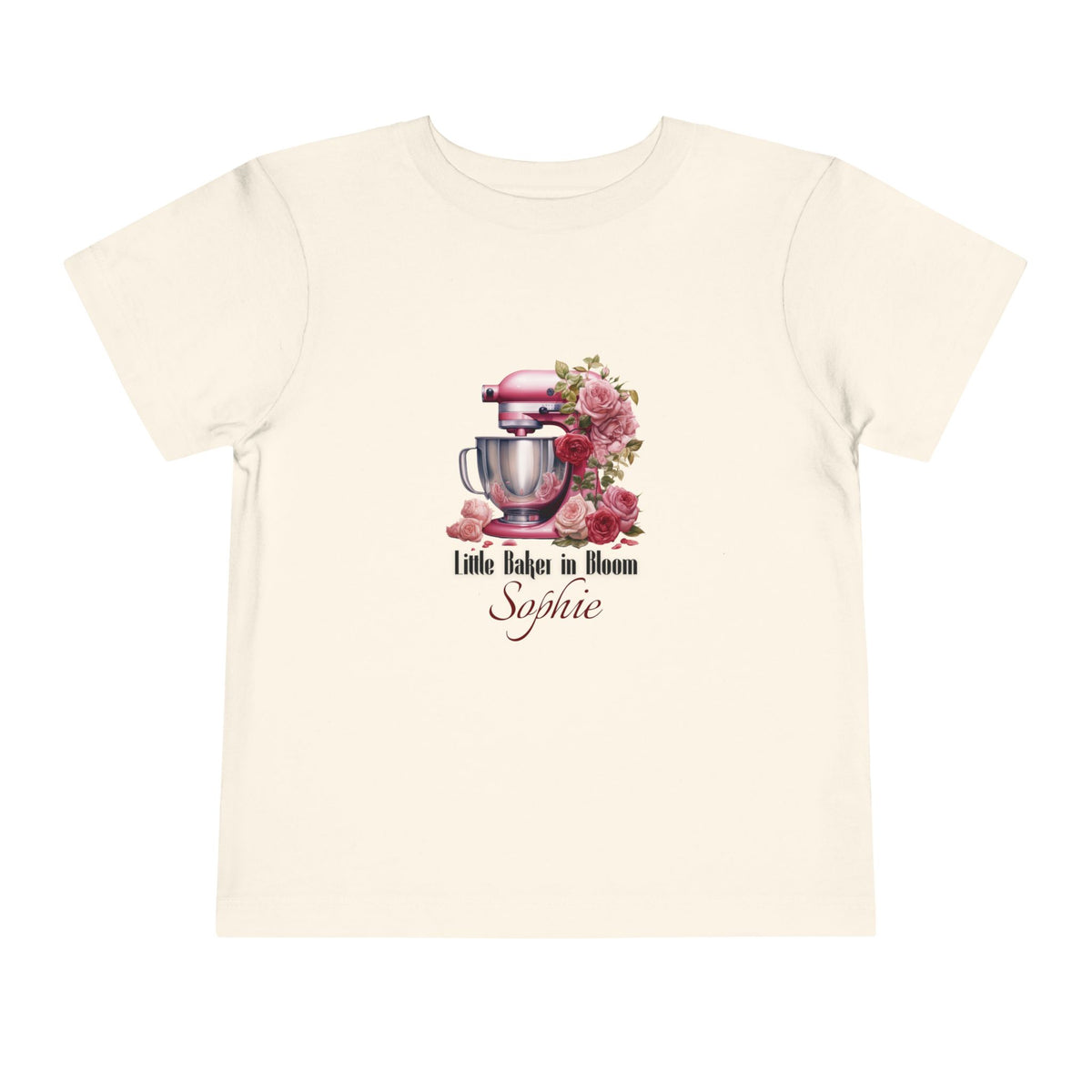 Little Baker In Bloom Personalized Tee – Toddler