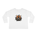 Lace Bow Pumpkin Halloween Long Sleeve – Toddler