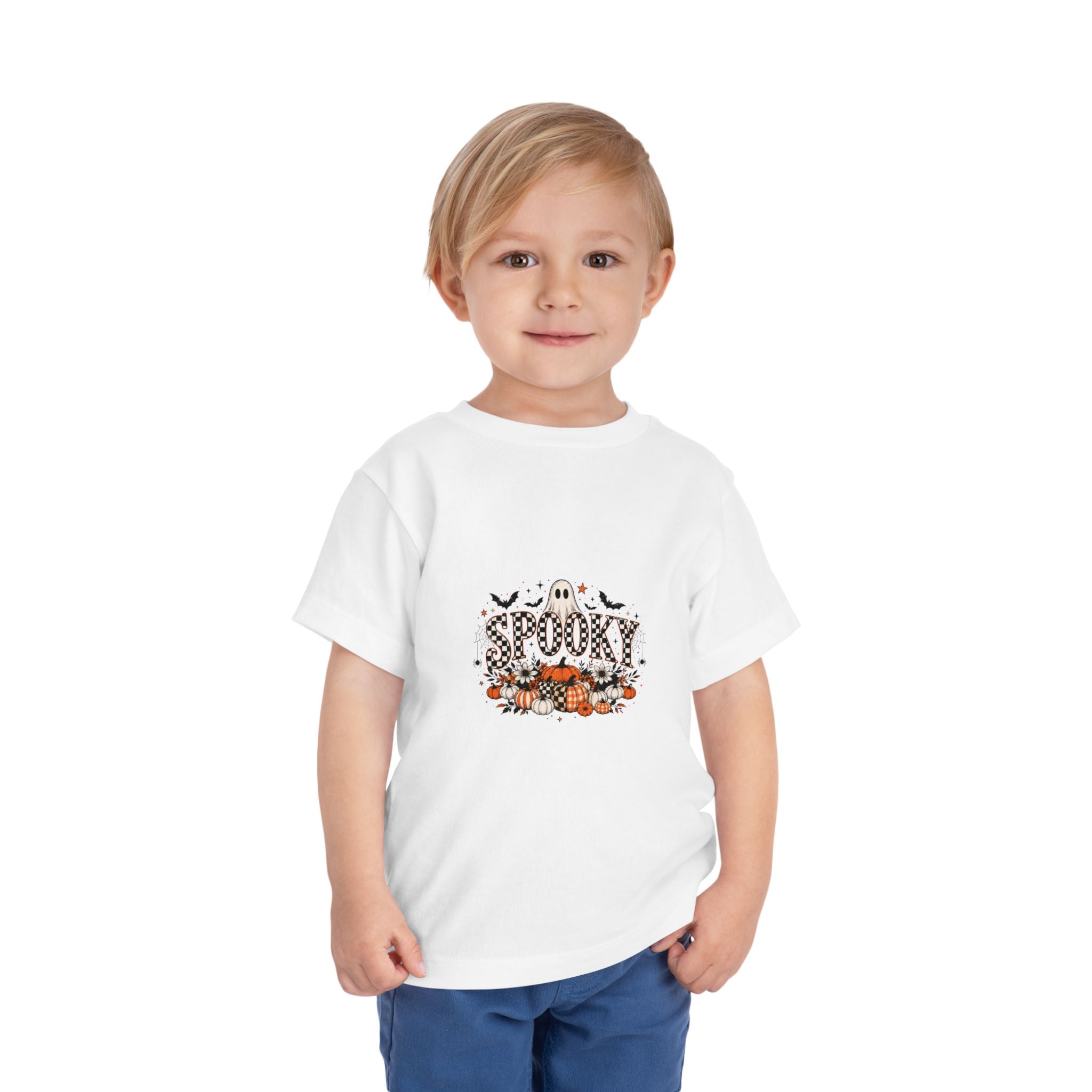 Toddler Spooky Ghost Halloween Graphic Tee