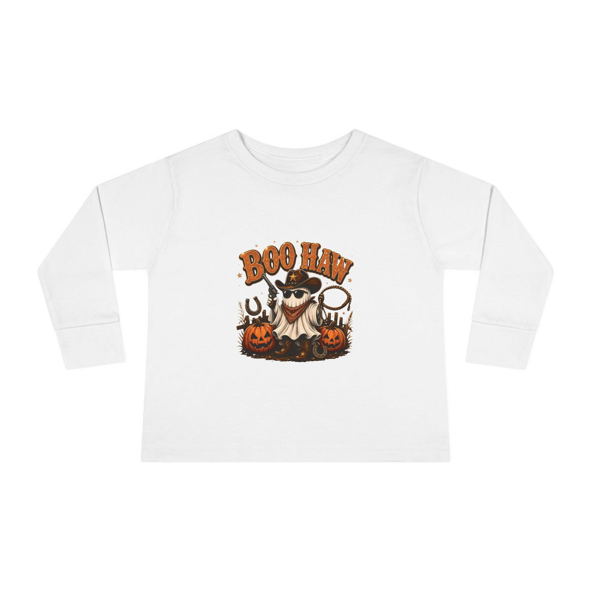 Boo Haw Cowboy Halloween Long Sleeve – Toddler